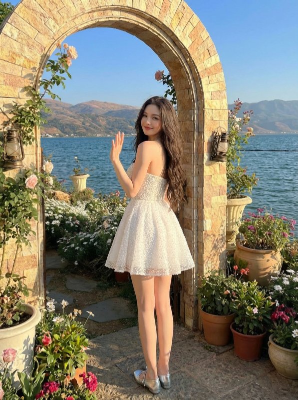 İnci detaylı zarif bekarlığa veda elbisesi İnci detaylı zarif bekarlığa veda elbisesi